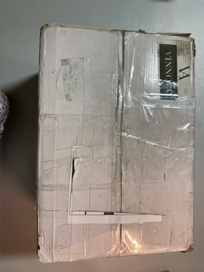 VINNOVA Torino Falls Single Hole Bathroom Faucet Glass Waterfall Solid Brass Basin Lavatory Vessel Sink Faucet, Satin Nickel