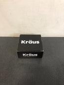 Kraus Square Stainless Steel Garbage Disposal Adapter with Splash Guard and Strainer