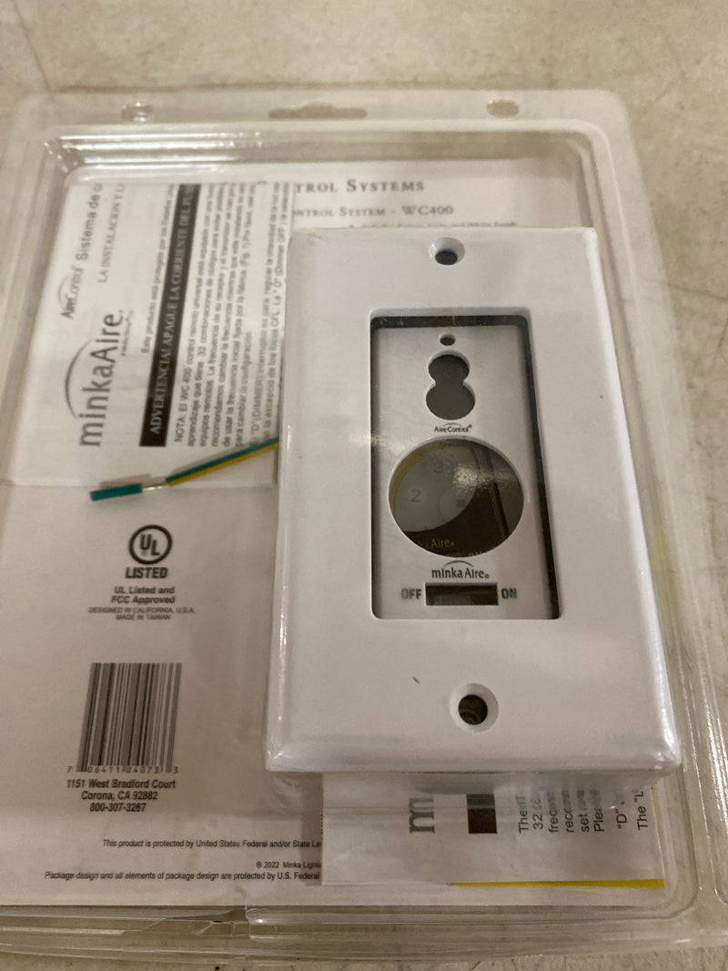 Minka Aire 6-Speed Off-White Wall-Mount Ceiling Fan Remote Control