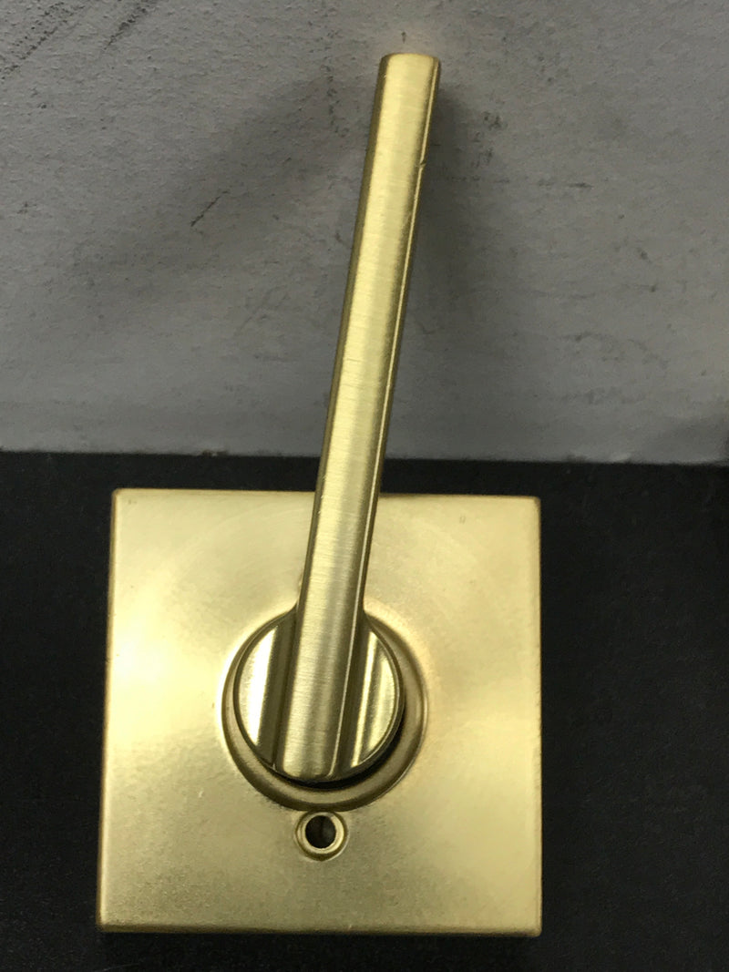 Schlage F59LAT608COL Latitude Lever Single Cylinder Keyed Entry Interior Pack with Collins Trim - Exterior Handleset Sold Separately - Satin Brass