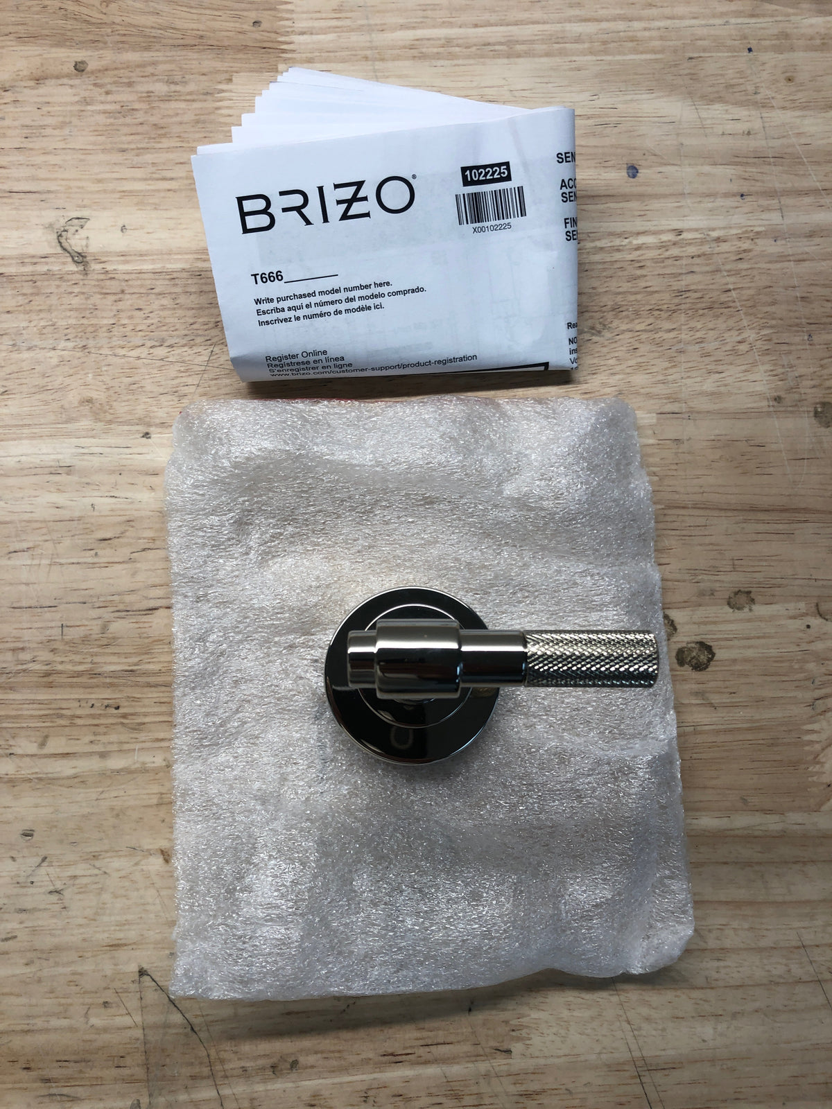 Brizo T66633-PN Litze Single Handle Volume Control Valve Trim - Less Valve - Brilliance Polished Nickel