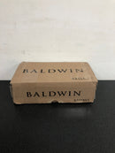 Baldwin PSTUBCSR190 Tube Passage Leverset with Contemporary Square Rose - Satin Black