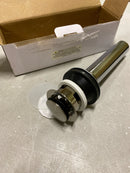 Brizo RP81628SL 1-5/8" Push Pop-Up Drain Assembly with Overflow - Luxe Steel
