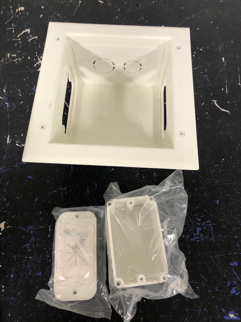Commercial electric 5053-WH TV Multimedia Recessed Box