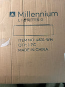 Millennium Lighting 4531-WH Rosata 16" Wide Flush Mount Drum Ceiling Fixture - White