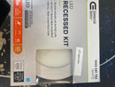 Commercial electric 91512 6 in. White Flush Round Wet Rated LED Integrated Recessed Lighting Kit
