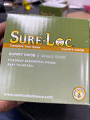 Sure-Loc DU100 26 Durango Non-Turning One-Sided Dummy Door Knob with Round Rose - Polished Chrome