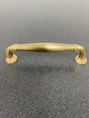 Emtek 86472US4 Blythe 4 Inch Center to Center Handle Cabinet Pull - Satin Brass