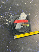 Baldwin 0397102SOL 3-1/2 Inch x 3-1/2 Inch Solid Brass Flush Ring Pull for Latches/Locks with Solid Spindles - Oil Rubbed Bronze