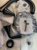 Delta T4733-BL Kayra Deck Mounted Roman Tub Filler with Built-In Diverter - Includes Hand Shower - Matte Black