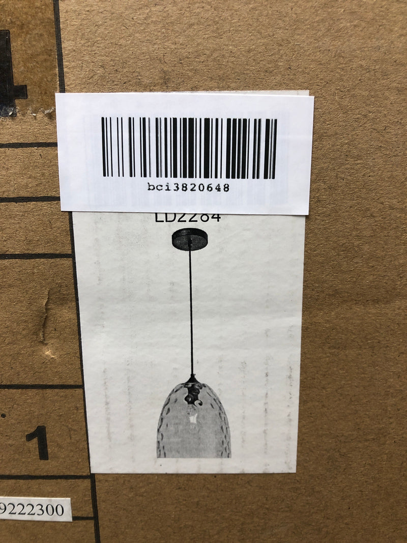 Elegant Lighting LD2284 Gibson Single Light 10" Wide Mini Pendant - Black