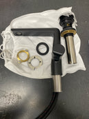 Riobel PBS01BK Riobel PBS01 Parabola 1.2 GPM Single Hole Bathroom Faucet with Pop-Up Drain Assembly