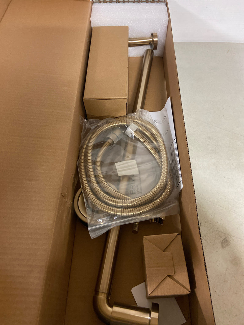 Brizo 88735-GL Litze 1.75 GPM Multi Function Hand Shower with Slide Bar and Integrated Wall Elbow - Luxe Gold