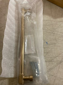 Emtek 86690US4 Jasper 8 Inch Center to Center Bar Cabinet Pull from the Industrial Modern Collection - Satin Brass