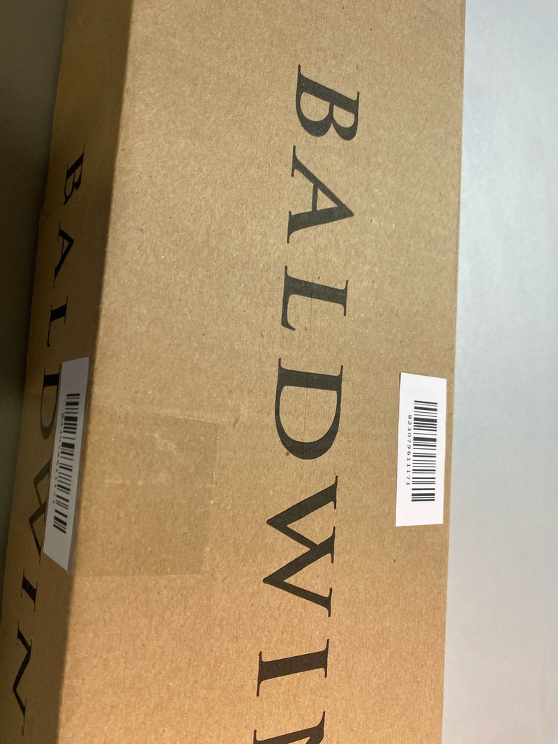 Baldwin SCLAJxSQUCSR044 La Jolla Sectional Single Cylinder Keyed Entry Handleset with Interior Square Lever - Satin Brass
