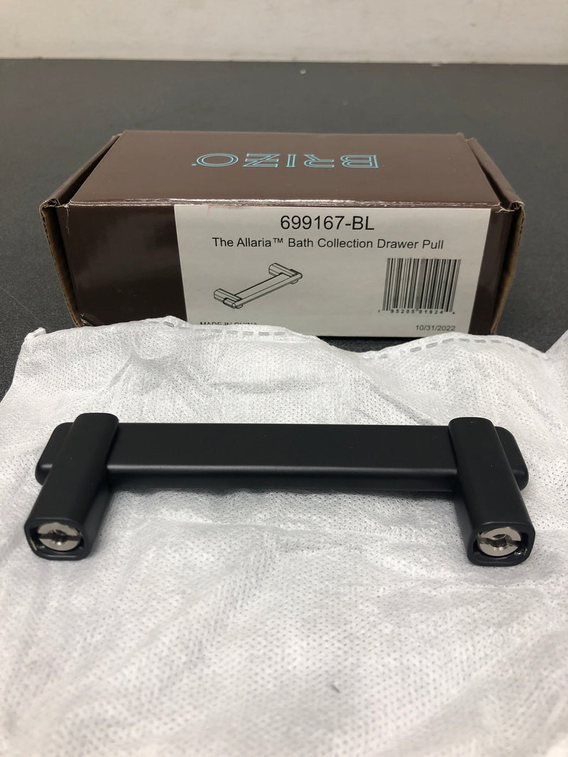 Brizo 699167-BL Allaria 4 Inch Center to Center Bar Cabinet Pull - Matte Black