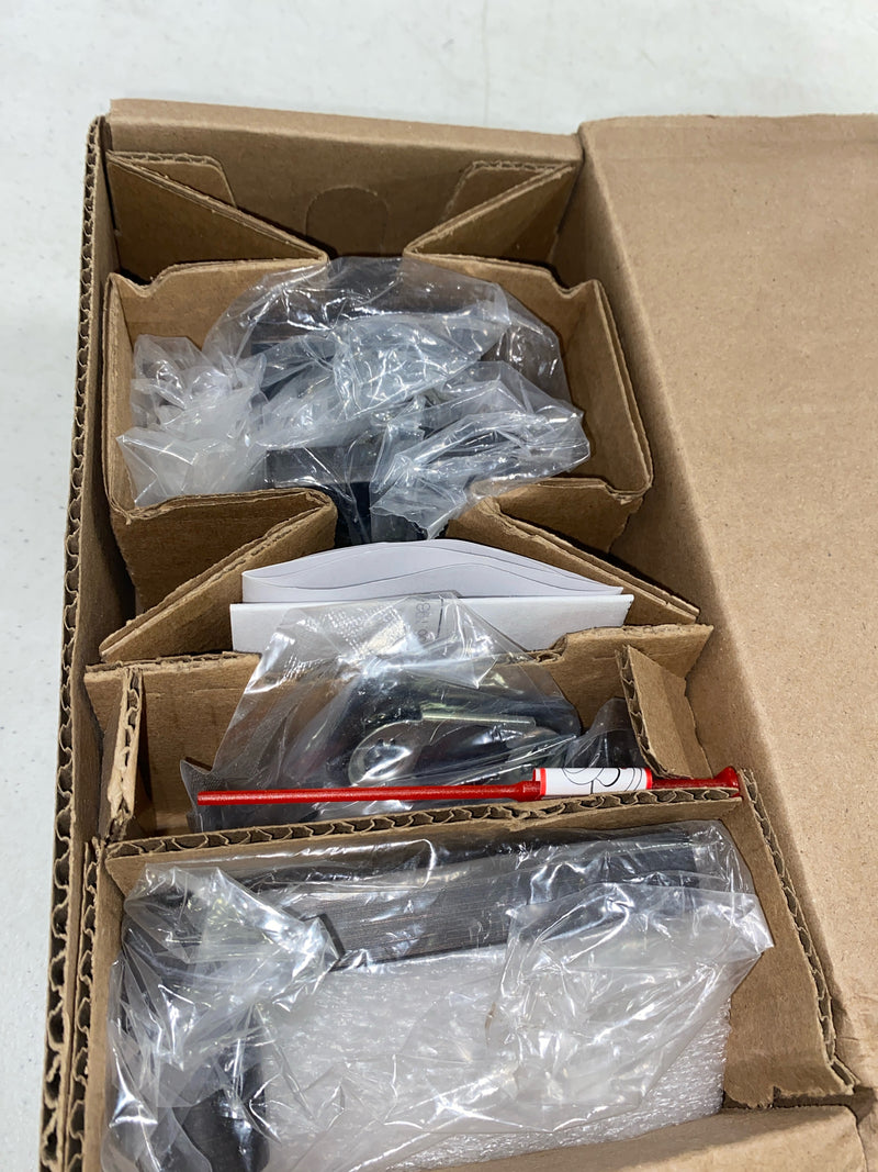 Baldwin PVSQUCSR112 Square Privacy Lever Set with Contemporary Square Rose - Venetian Bronze