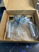 Emtek 5059STUUS26LH Stuttgart Left Handed Non-Turning Two-Sided Dummy Door Lever Set with Disk Rose from the Brass Modern Collection - Polished Chrome