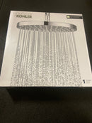 Kohler 76465-G-BN Awaken 1-Spray Patterns 1.75 GPM 10 in. Ceiling Mount Fixed Shower Head in Vibrant Brushed Nickel