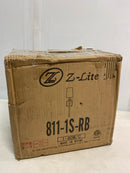 Z-Lite 1 Light Wall Sconce 811-1S-RB, Rubbed Brass