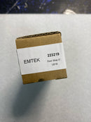 Emtek 2232US19 3 Inch Long Baseboard Door Stop - Flat Black