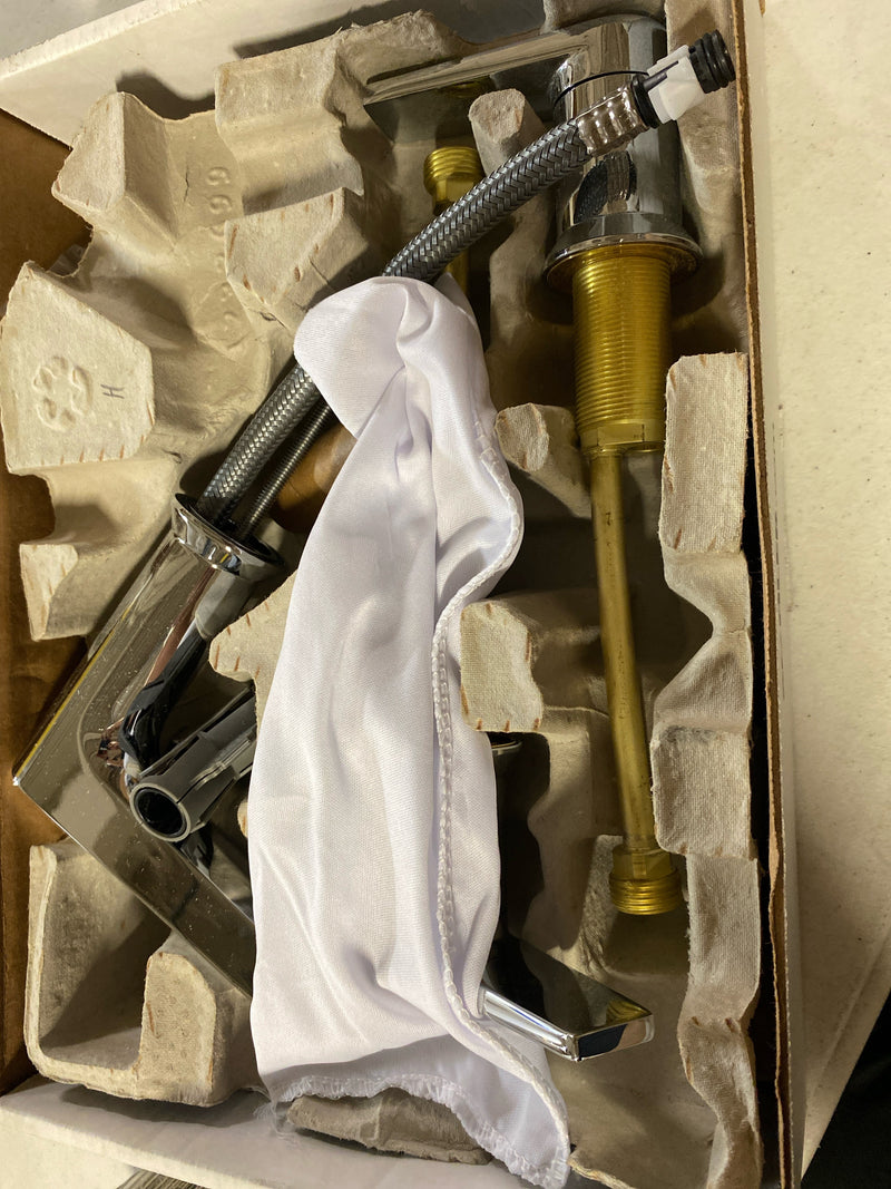 Kohler K-97100-4-CP Taut 8 in. Widespread Double Handle Bathroom Faucet in Polished Chrome