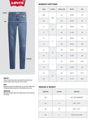 Levi's women's high-waisted straight jeans