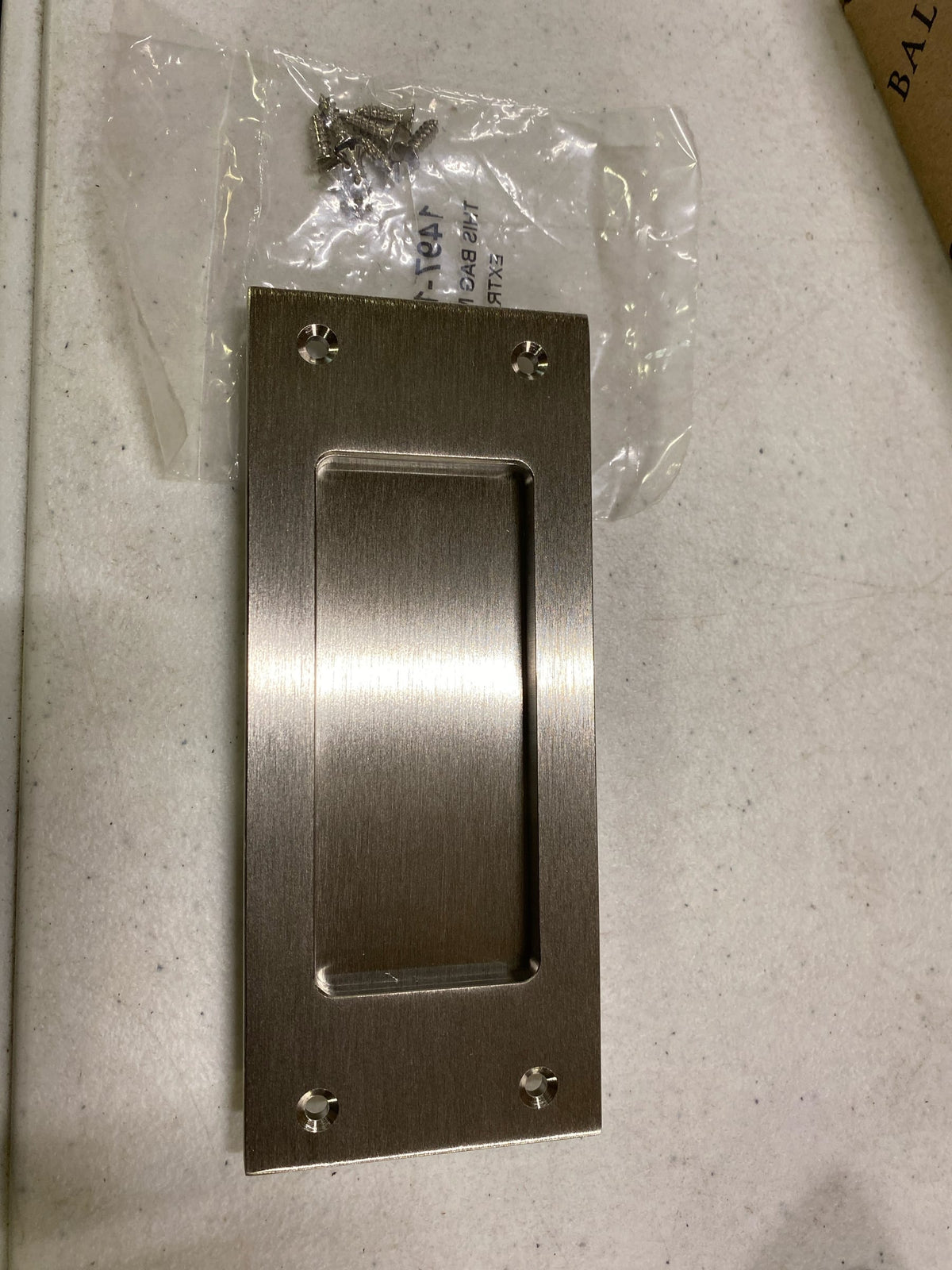 Baldwin PD006056IPS Santa Monica Style Pocket Door Passage Trim Half Pair from the Estate Collection - Satin Nickel