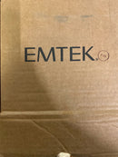 Emtek 5110US19.TAUS19.KNUS19.LH Knurled T-Bar Left Handed Passage Door Lever Set with Square Rose from the SELECT Brass Collection - Flat Black Brass Handle