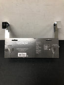Nystrom 17943 12-1/2 in. (318 mm) Chrome Utility 22-lb. Over the Door Hook Rack