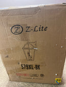 Unbranded 579XL-BK Talbot Black Outdoor Hardwired Lantern Wall Sconce with No Bulbs Included