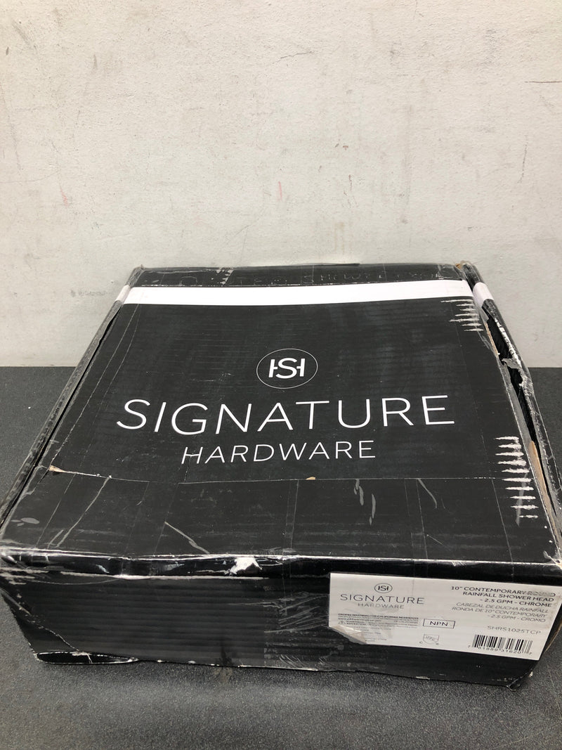 Signature Hardware SHRS1025TCP 2.5 GPM 10" Wide Traditional Rain Shower Head - Chrome