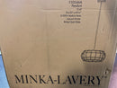 Minka Lavery 1105-66A Watermill Pendant, 3-Light, 300 Total Watts, 20-in H x 9.5-in W, Coal Black