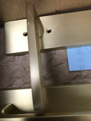 Emtek 4819HLOUS4LH Lausanne Left Handed Full Plate Single Cylinder Keyed Entry Handleset with Helios Interior Lever - Satin Brass
