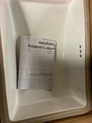 Signature Hardware 447961 White Myers 18" Vitreous China Undermount Bathroom Sink