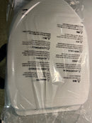 TOTO SoftClose Elongated Closed Front Toilet Seat in Cotton White-SS124