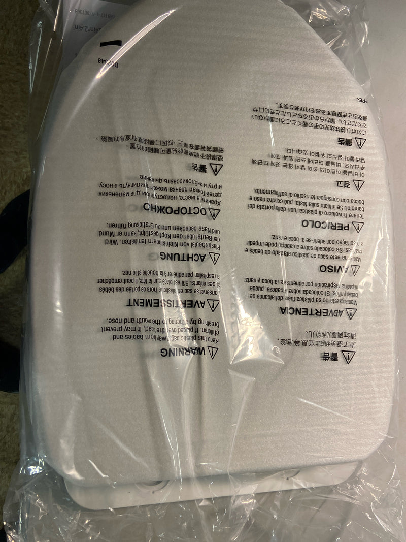 TOTO SoftClose Elongated Closed Front Toilet Seat in Cotton White-SS124