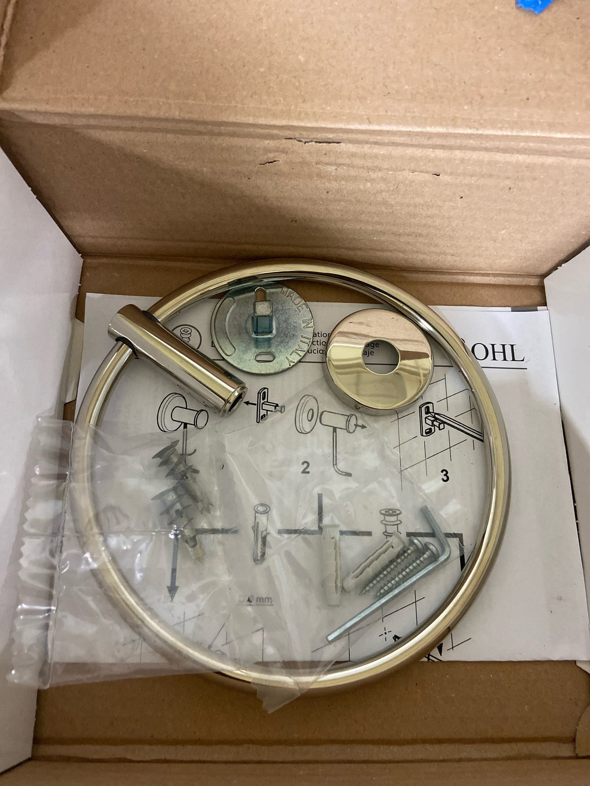 ROHL LO4PN Bath Accessories, Polished Nickel