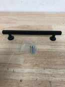 Emtek 86266US19 Trinity 6 Inch Center to Center Handle Cabinet Pull from the Contemporary Collection - Flat Black