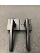 Emtek 5110HLOUS19LH Helios Left Handed Passage Door Lever Set with Square Rose - Flat Black