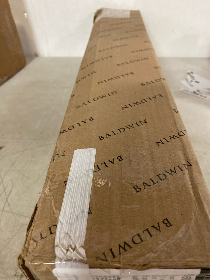 Baldwin 85360190ENTR Blakely One Piece Single Cylinder Keyed Entry Handleset with 5025 Interior Knob from the Estate Collection - Satin Black