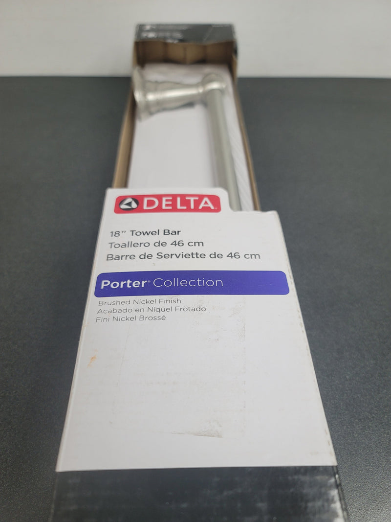 Delta PTR18-BN Porter 18 in. Towel Bar in Brushed Nickel