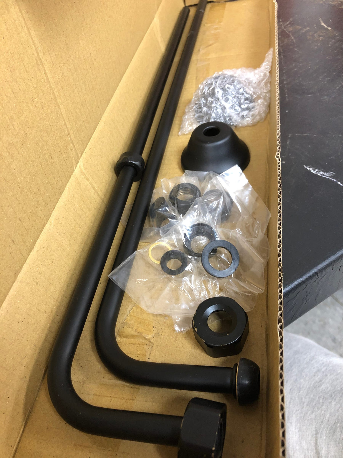 Kingston Brass CC460 Single Offset Bath Supply - Matte Black