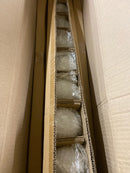 Visual comfort SLW1067BBS Altair 32 in. 7-Light Burnished Brass Bathroom Vanity Light with Milk Glass Shades