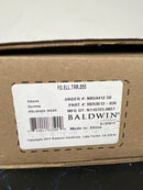 Baldwin Reserve Fdelltrr141 Full Dummy Ellipse Knob And Traditional Round Rose Bright Nickel Finish