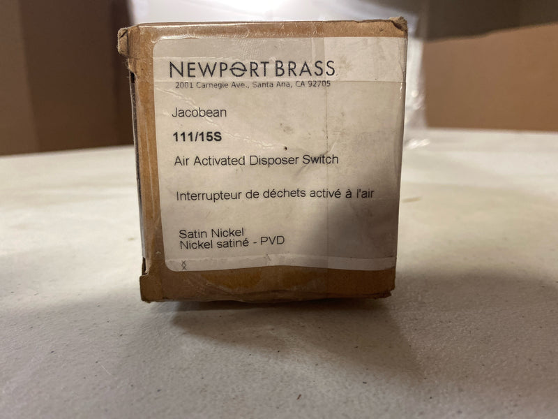 Newport Brass 111/15S East Linear Air Activated Disposer Switch - Satin Nickel