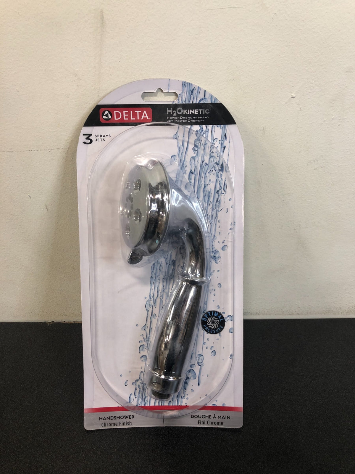 Delta 1.75 GPM Traditional Hand Shower Package with H2Okinetic Technology - Includes Hand Shower