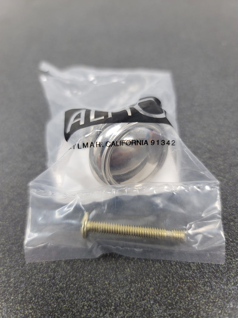 Alno A626-14-PN Charlies 1-1/4" Round Ridged Traditional Mushroom Solid Brass Cabinet Knob Drawer Knob - Polished Nickel