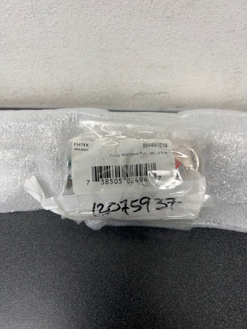 Emtek 86445US14 Trinity 18 Inch Center to Center Handle Appliance Pull from the Contemporary Collection - Polished Nickel