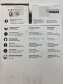 Kohler K-4636-RL-NY Cachet Elongated Closed-Front Toilet Seat with Soft Close and Quick Release - Dune